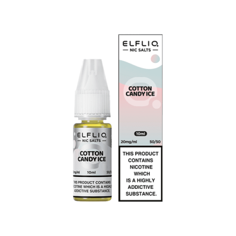 ElfLiq Cotton Candy Ice Nic Salt 10ml bottle