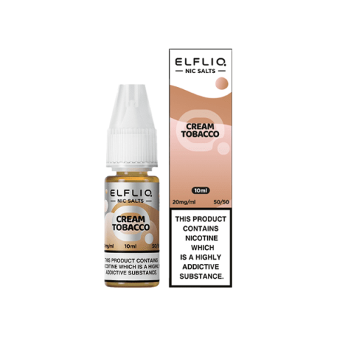 ElfLiq Cream Tobacco Nic Salt 10ml bottle